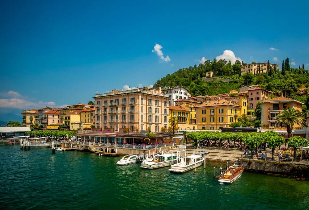 Lake Como waterfront in Bellagio