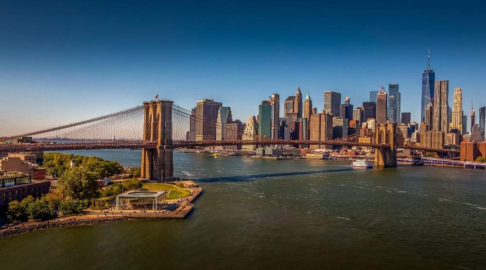 New York skyline seen from Brooklyn